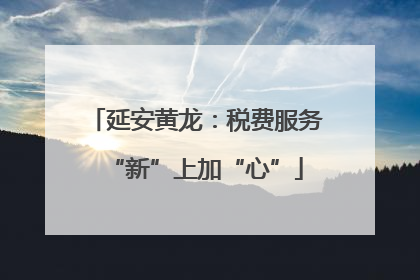 延安黄龙：税费服务“新”上加“心”