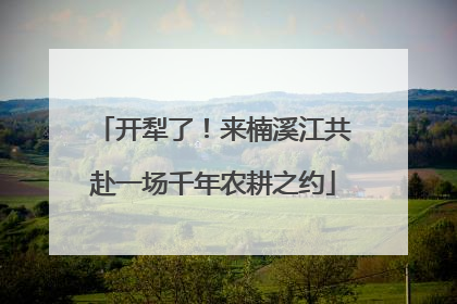 开犁了！来楠溪江共赴一场千年农耕之约