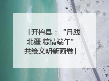 开鲁县：“月践北疆 粽情端午”共绘文明新画卷