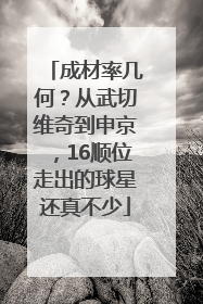 成材率几何？从武切维奇到申京，16顺位走出的球星还真不少