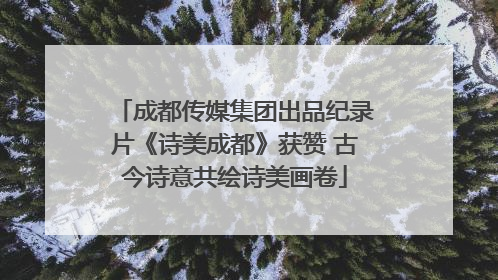 成都传媒集团出品纪录片《诗美成都》获赞 古今诗意共绘诗美画卷