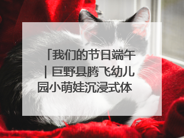 我们的节日端午｜巨野县腾飞幼儿园小萌娃沉浸式体验千年习俗