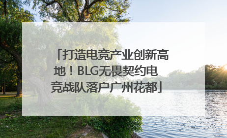 打造电竞产业创新高地！BLG无畏契约电竞战队落户广州花都