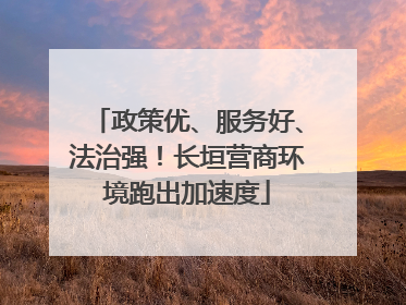 政策优、服务好、法治强！长垣营商环境跑出加速度