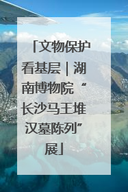 文物保护看基层｜湖南博物院“长沙马王堆汉墓陈列”展