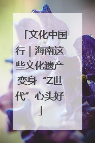 文化中国行｜海南这些文化遗产变身“Z世代”心头好