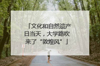 文化和自然遗产日当天，大学路吹来了“敦煌风”