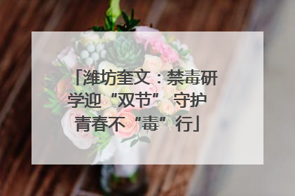 潍坊奎文：禁毒研学迎“双节” 守护青春不“毒”行