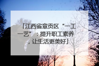 江西省章贡区“一工一艺”：提升职工素养，让生活更美好