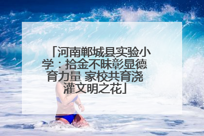河南郸城县实验小学：拾金不昧彰显德育力量 家校共育浇灌文明之花