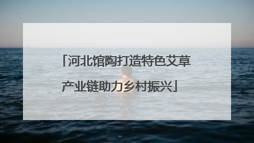 河北馆陶打造特色艾草产业链助力乡村振兴