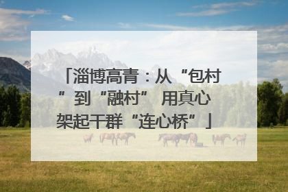 淄博高青：从“包村”到“融村” 用真心架起干群“连心桥”