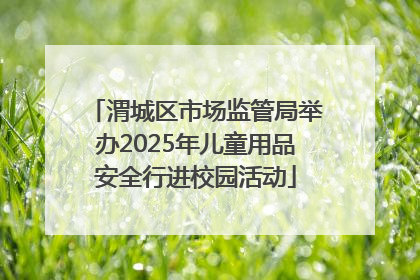 渭城区市场监管局举办2025年儿童用品安全行进校园活动
