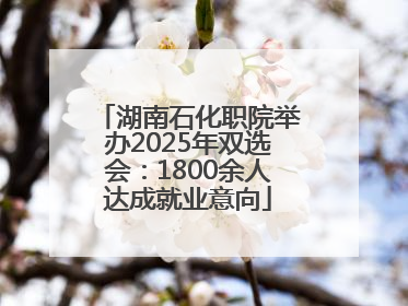 湖南石化职院举办2025年双选会：1800余人达成就业意向
