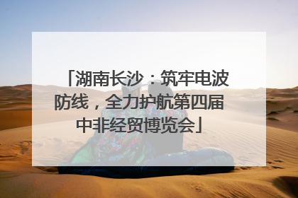 湖南长沙：筑牢电波防线，全力护航第四届中非经贸博览会