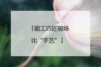 能工巧匠现场比“手艺”