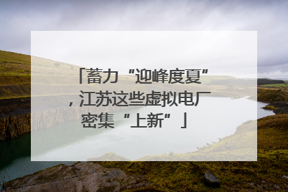 蓄力“迎峰度夏”，江苏这些虚拟电厂密集“上新”