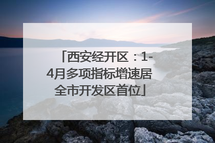 西安经开区：1-4月多项指标增速居全市开发区首位