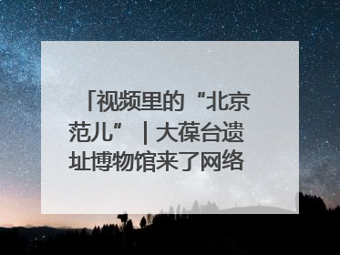 视频里的“北京范儿”｜大葆台遗址博物馆来了网络大V联盟