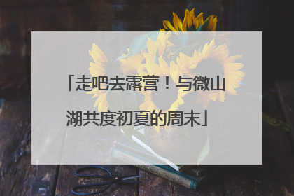 走吧去露营！与微山湖共度初夏的周末