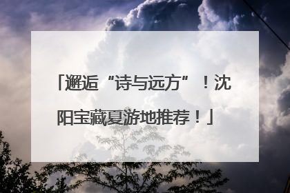邂逅“诗与远方”！沈阳宝藏夏游地推荐！