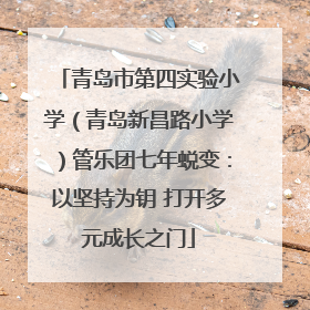 青岛市第四实验小学（青岛新昌路小学）管乐团七年蜕变：以坚持为钥 打开多元成长之门