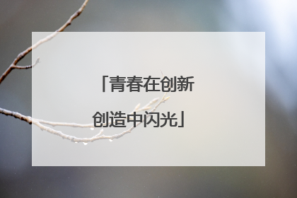 青春在创新创造中闪光