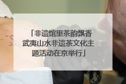 非遗馆里茶韵飘香 武夷山水非遗茶文化主题活动在京举行