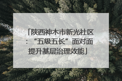 陕西神木市新光社区：“五级五长”面对面 提升基层治理效能