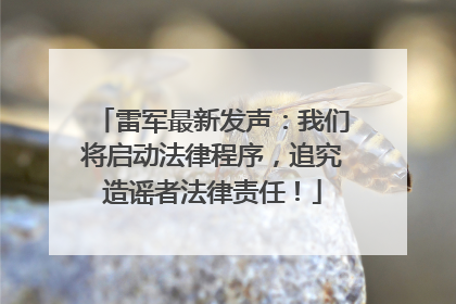 雷军最新发声：我们将启动法律程序，追究造谣者法律责任！