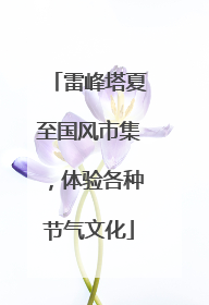雷峰塔夏至国风市集，体验各种节气文化