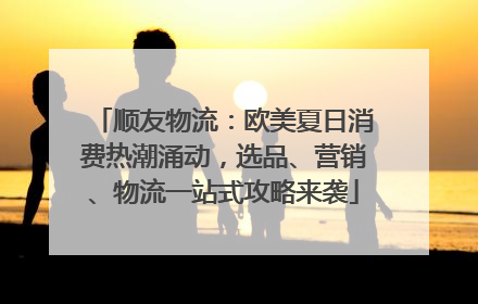 顺友物流：欧美夏日消费热潮涌动，选品、营销、物流一站式攻略来袭