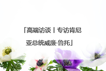 高端访谈丨专访肯尼亚总统威廉·鲁托