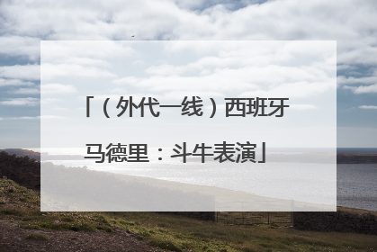 （外代一线）西班牙马德里：斗牛表演