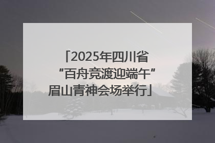 2025年四川省“百舟竞渡迎端午”眉山青神会场举行