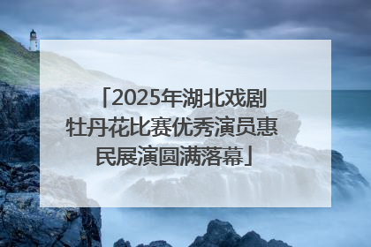 2025年湖北戏剧牡丹花比赛优秀演员惠民展演圆满落幕