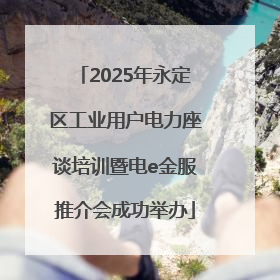 2025年永定区工业用户电力座谈培训暨电e金服推介会成功举办