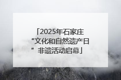 2025年石家庄“文化和自然遗产日”非遗活动启幕