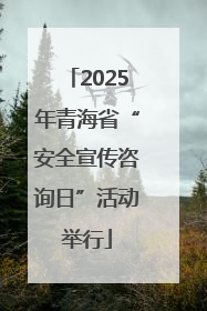 2025年青海省“安全宣传咨询日”活动举行