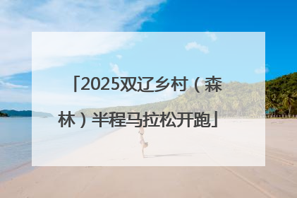 2025双辽乡村（森林）半程马拉松开跑