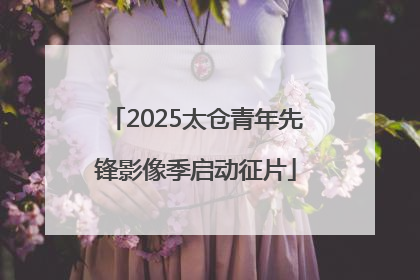2025太仓青年先锋影像季启动征片