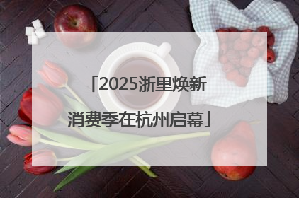 2025浙里焕新消费季在杭州启幕