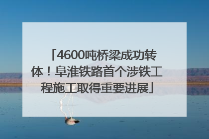 4600吨桥梁成功转体！阜淮铁路首个涉铁工程施工取得重要进展