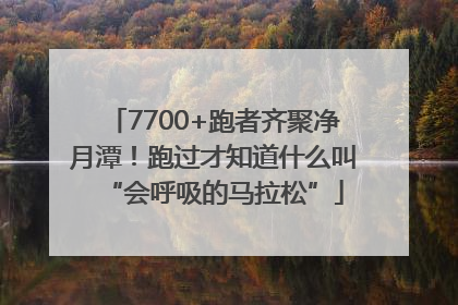 7700+跑者齐聚净月潭！跑过才知道什么叫“会呼吸的马拉松”