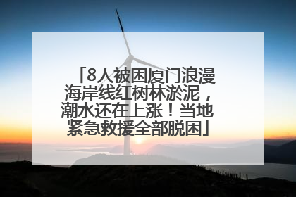8人被困厦门浪漫海岸线红树林淤泥，潮水还在上涨！当地紧急救援全部脱困