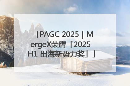 PAGC 2025｜MergeX荣膺「2025 H1 出海新势力奖」